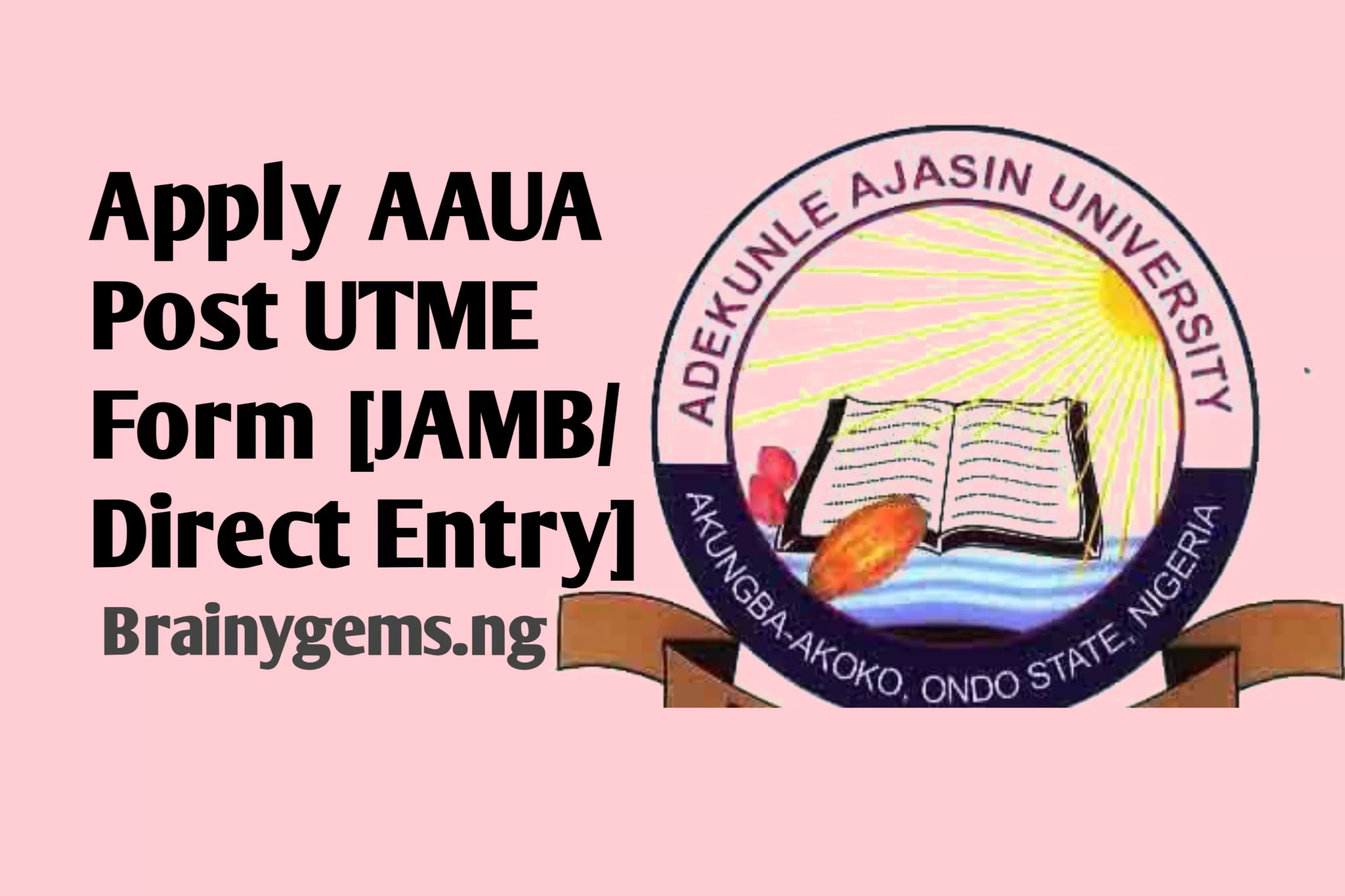 AAUA Image || AAUA Post UTME Form