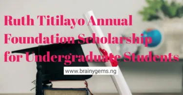 RTAF Image || Ruth Titilayo Annual Foundation Scholarship
