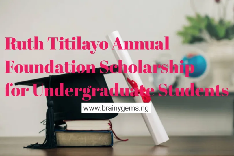 RTAF Image || Ruth Titilayo Annual Foundation Scholarship